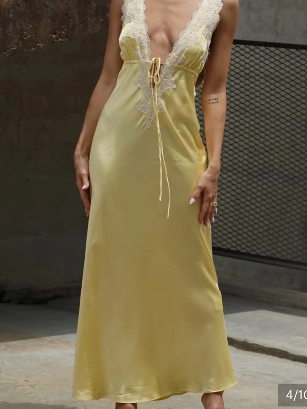 NWT Rumored Venice Maxi Dress in Yellow